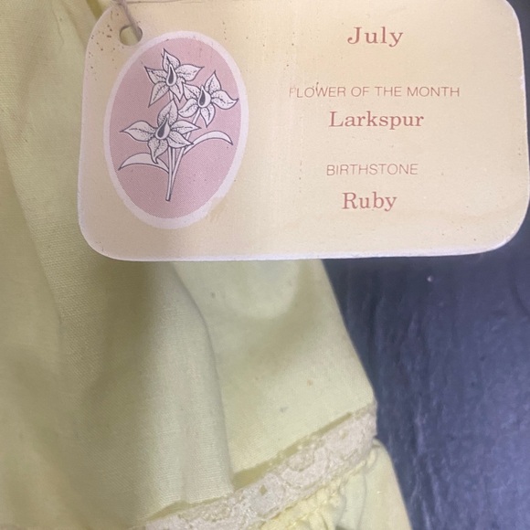 Russ Yellow Doll with Lace Bonnet - Picture 2 of 5